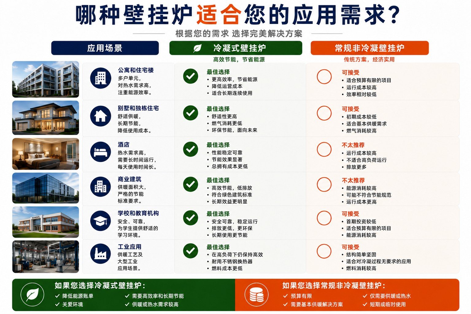 冷凝炉与非冷凝炉选购应用指南