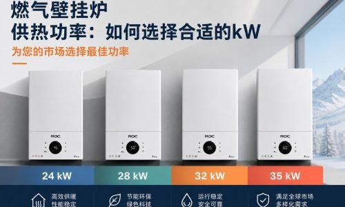 24、28、32 和 35 kW 燃气锅炉功率对比